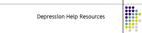 Depression Help Resources